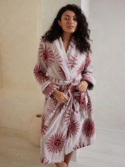 Chelsea Peers 100% Cotton Towelling Bohemian Sun Print Dressing Gown - Imagen 1 de 4