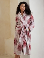 Chelsea Peers 100% Cotton Towelling Bohemian Sun Print Dressing Gown - Imagen 3 de 4