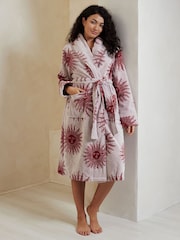 Chelsea Peers 100% Cotton Towelling Bohemian Sun Print Dressing Gown - Imagen 4 de 4