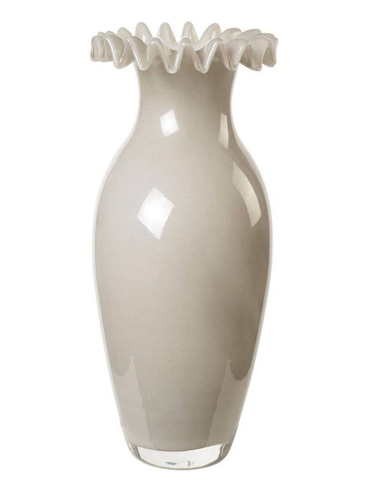 Broste Copenhagen Taupe Warm Grey Jasmin Vase - Image 2 of 3 Broste Copenhagen Taupe Warm Grey Jasmin Vase - Image 2 of 3