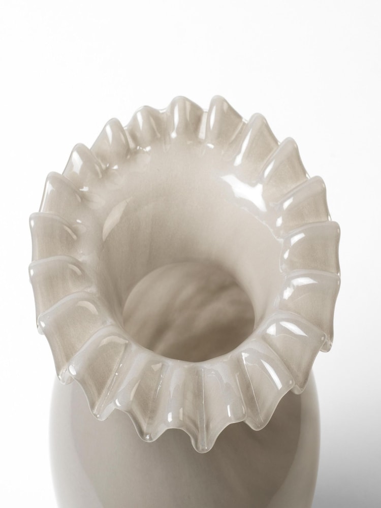 Broste Copenhagen Taupe Warm Grey Jasmin Vase - Image 3 of 3 Broste Copenhagen Taupe Warm Grey Jasmin Vase - Image 3 of 3