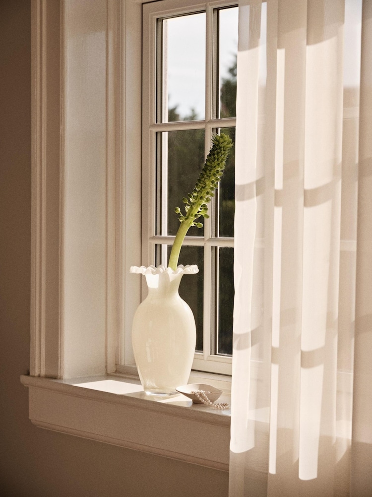 Broste Copenhagen Off White Jasmin Vase - Image 1 of 3 Broste Copenhagen Off White Jasmin Vase - Image 1 of 3