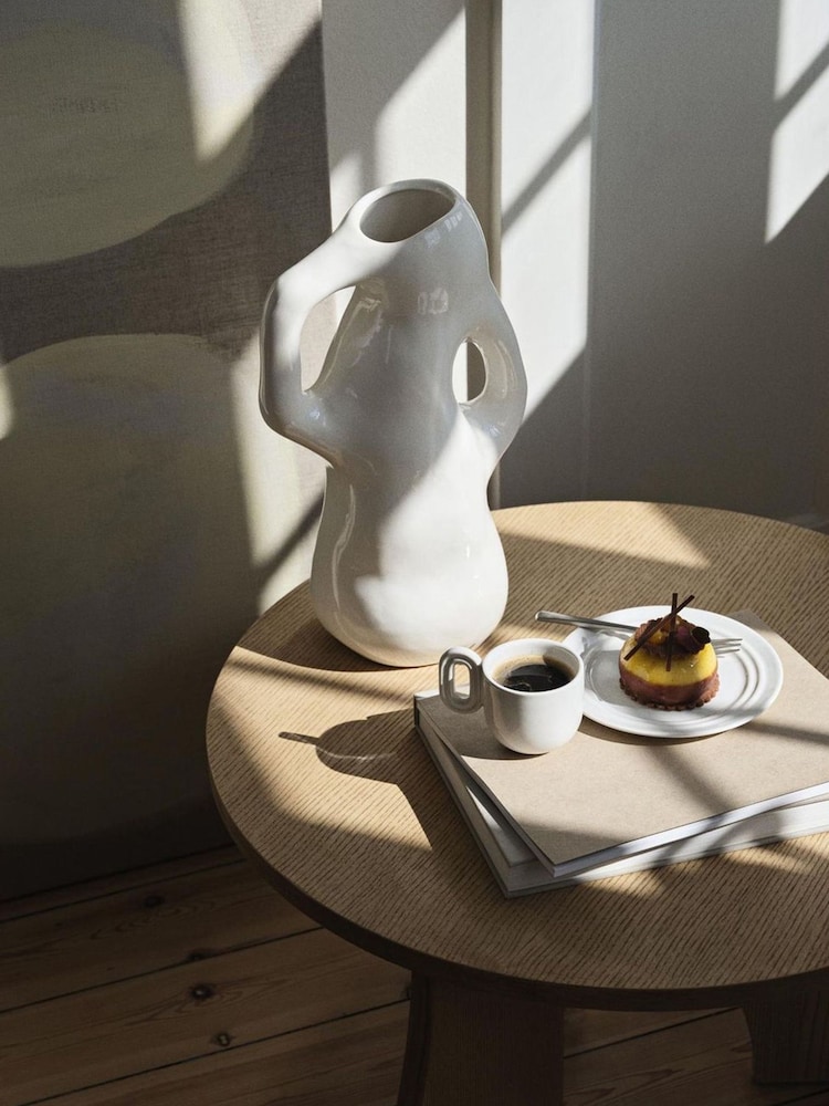 Broste Copenhagen White Isolde Vase - Image 2 of 4 Broste Copenhagen White Isolde Vase - Image 2 of 4