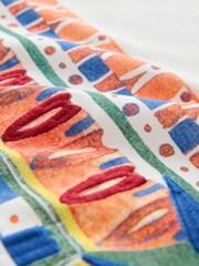 White Mosaic Placement Print Short Sleeve T-Shirt - Image 7 of 7