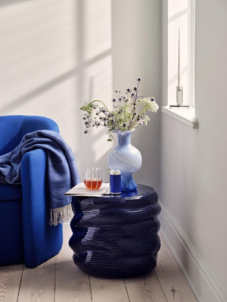 Broste Copenhagen Intense Blue Mella Vase - Image 1 of 6 Broste Copenhagen Intense Blue Mella Vase - Image 1 of 6