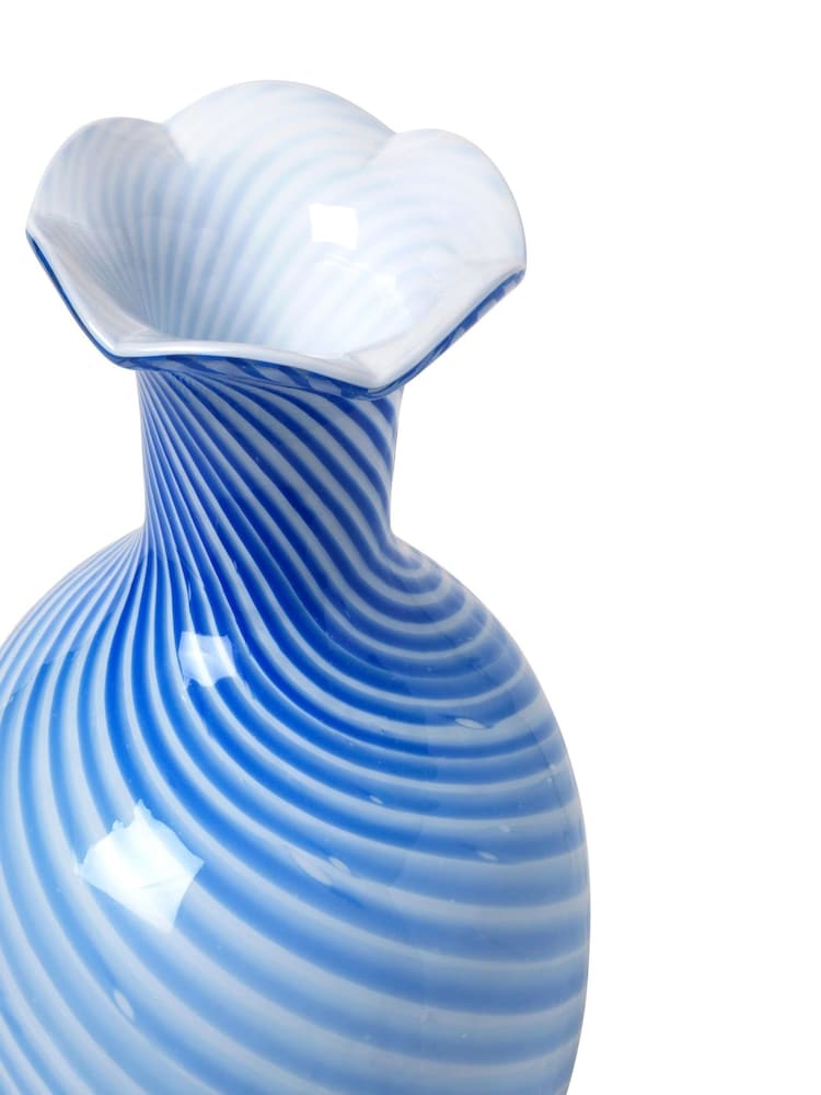 Broste Copenhagen Intense Blue Mella Vase - Image 6 of 6 Broste Copenhagen Intense Blue Mella Vase - Image 6 of 6