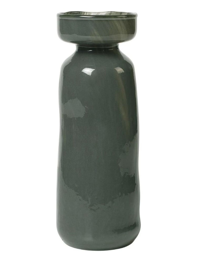 Broste Copenhagen Dark Green Solai Vase - Image 1 of 1 Broste Copenhagen Dark Green Solai Vase - Image 1 of 1