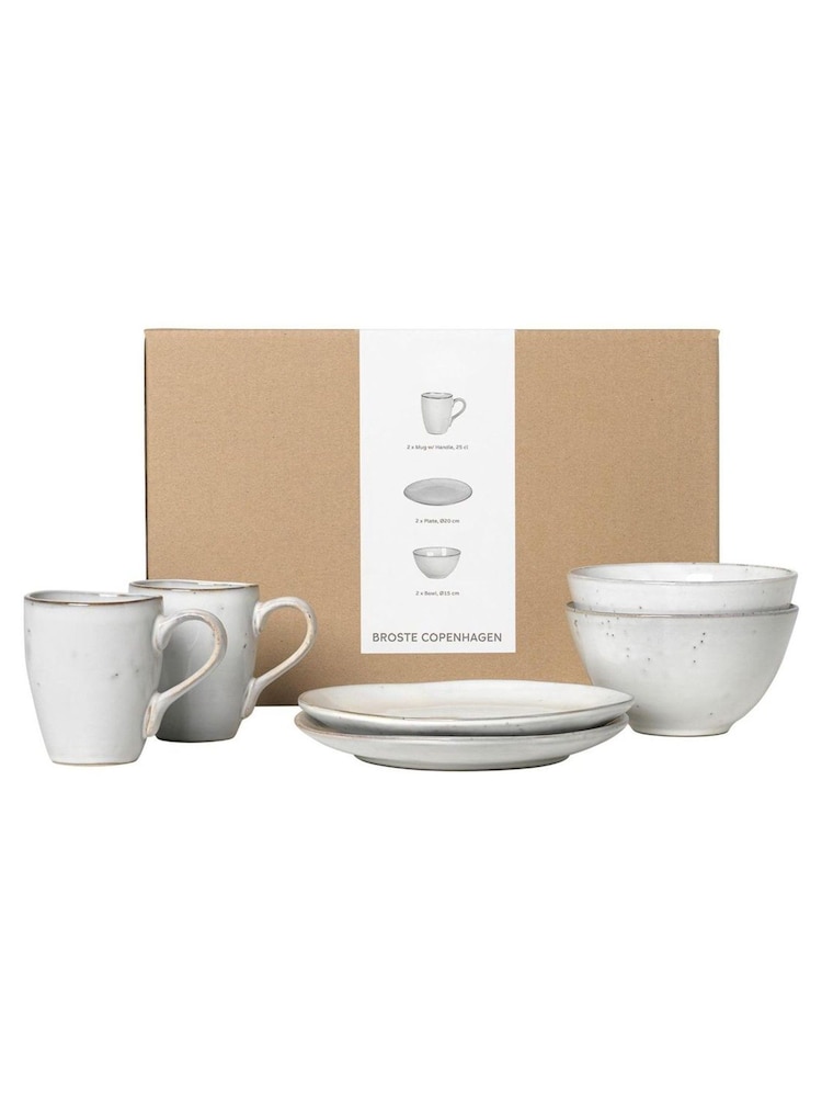 Broste Copenhagen Set of 2 Sand Nordic Sand Breakfast - Image 2 of 3 Broste Copenhagen Set of 2 Sand Nordic Sand Breakfast - Image 2 of 3
