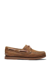 Timberland Mens Classic 2 Eye Boat Brown Shoes - Image 1 of 7