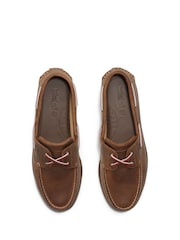 Timberland Mens Classic 2 Eye Boat Brown Shoes - Image 2 of 7