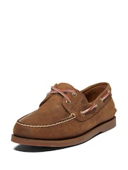 Timberland Mens Classic 2 Eye Boat Brown Shoes - Image 6 of 7