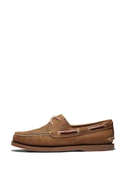 Timberland Mens Classic 2 Eye Boat Brown Shoes - Image 7 of 7