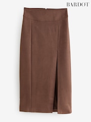 Bardot Brown Dante Vegan Suede Midi Skirt - Image 3 of 3