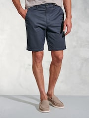 Brook Taverner Blue Stretch Cotton Chino Shorts - Image 1 of 3