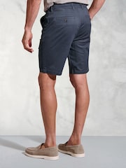 Brook Taverner Blue Stretch Cotton Chino Shorts - Image 2 of 3