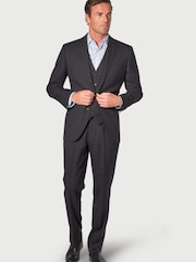 Brook Taverner Black Wool Blend Suit Jacket - Image 2 of 5