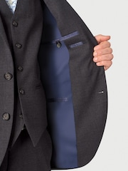 Brook Taverner Black Wool Blend Suit Jacket - Image 4 of 5