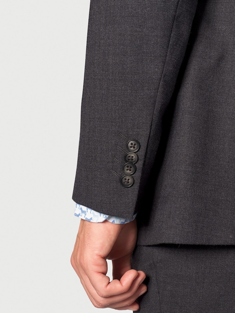 Brook Taverner Black Wool Blend Suit Jacket - Image 5 of 5 Brook Taverner Black Wool Blend Suit Jacket - Image 5 of 5