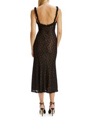 Bardot Black Alegra Stretch Lace Midi Dress - Image 2 of 4