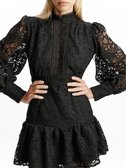 Bardot Black Remy Embroidered Mini Dress - Image 4 of 4