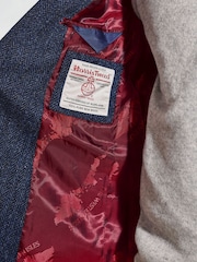 Brook Taverner Blue Herringbone Harris Tweed Jacket - Image 4 of 4