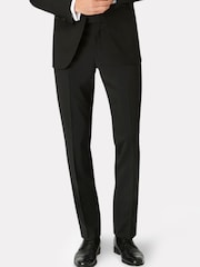 Brook Taverner Black Wool Blend Dinner Suit Trousers - Image 1 of 2