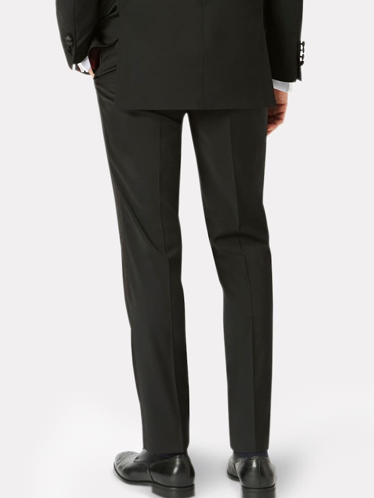 Brook Taverner Black Wool Blend Dinner Suit Trousers - Image 2 of 2