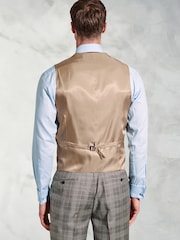 Brook Taverner Brown Wool POW Check Suit Waistcoat - Image 2 of 2
