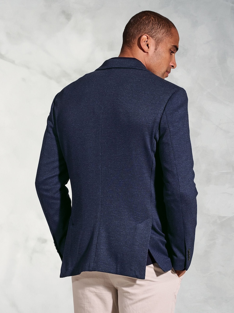 Chaqueta de punto fino con diseño de pata de gallo de Brook Taverner - Imagen 2 de 5