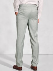 Brook Taverner Green Textured Occasion Suit Trousers - Image 2 of 2