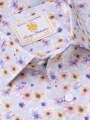 Brook Taverner Grey Ocassion Poppy Print Long Sleeve Shirt - Image 5 of 5
