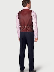 Brook Taverner Blue Wool Blend Suit Waistcoat - Image 2 of 2