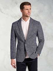 Brook Taverner Blue Textured Jacket - Image 1 of 5
