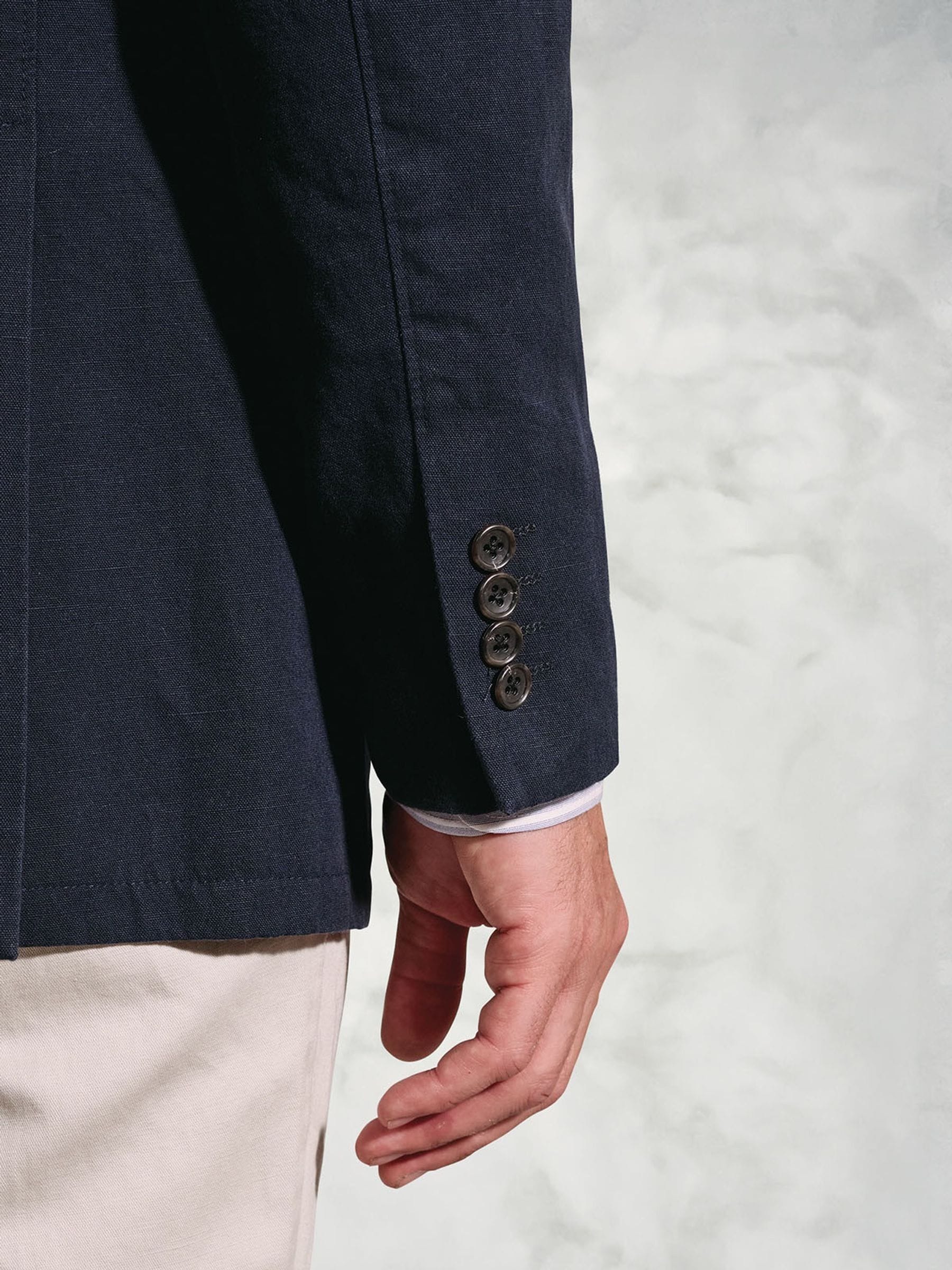 Buy Brook Taverner Navy Blue Garment Washed Jacket from Next USA