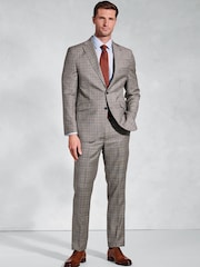Brook Taverner Brown Wool POW Check Suit Jacket - Image 2 of 6