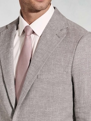 Brook Taverner Grey Textured Italian Linen Blend Jacket - Image 3 of 5