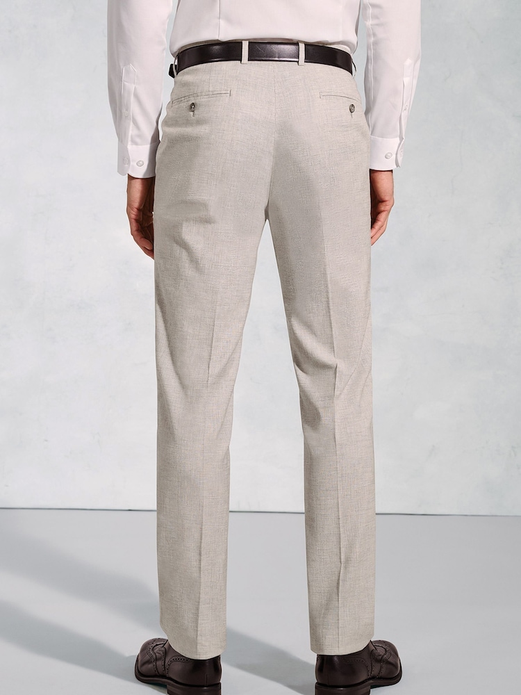 Brook Taverner Grey POW Check Occasion Suit Trousers - Image 2 of 2 Brook Taverner Grey POW Check Occasion Suit Trousers - Image 2 of 2