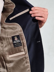 Brook Taverner Blue Wool Suit Jacket - Image 5 of 5