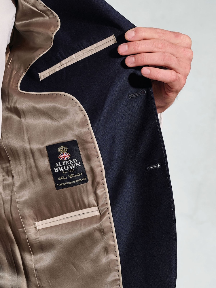 Brook Taverner Blue Wool Suit Jacket - Image 5 of 5