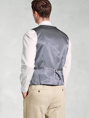 Brook Taverner Natural Linen Blend Mixer Suit Waistcoat - Image 2 of 2