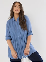 Azul - Blusa Evans Pintuck - Imagem 1 de 5