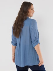 Azul - Blusa Evans Pintuck - Imagem 3 de 5