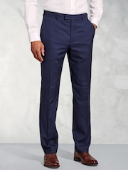 Brook Taverner Blue SB2 Overcheck Suit Trousers - Image 1 of 1