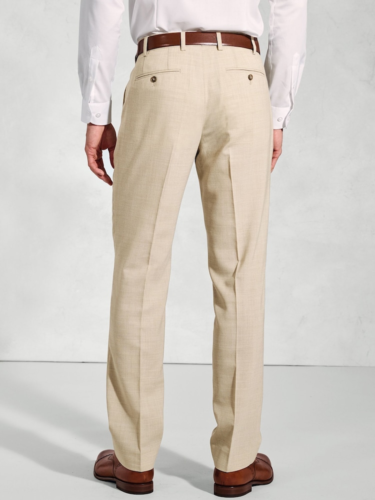 Brook Taverner Natural Linen Blend Mixer Suit Trousers - Image 2 of 2 Brook Taverner Natural Linen Blend Mixer Suit Trousers - Image 2 of 2