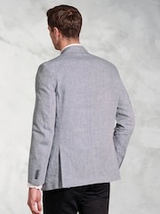 Brook Taverner Blue Pure Linen Jacket - Image 3 of 5
