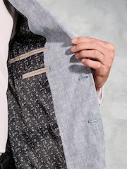 Brook Taverner Blue Pure Linen Jacket - Image 5 of 5