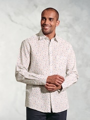 Brook Taverner White Watercolour Shirt - Image 1 of 4