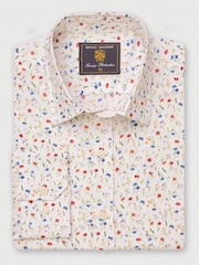 Brook Taverner White Watercolour Shirt - Image 2 of 4