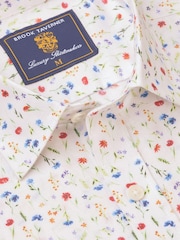 Brook Taverner White Watercolour Shirt - Image 3 of 4