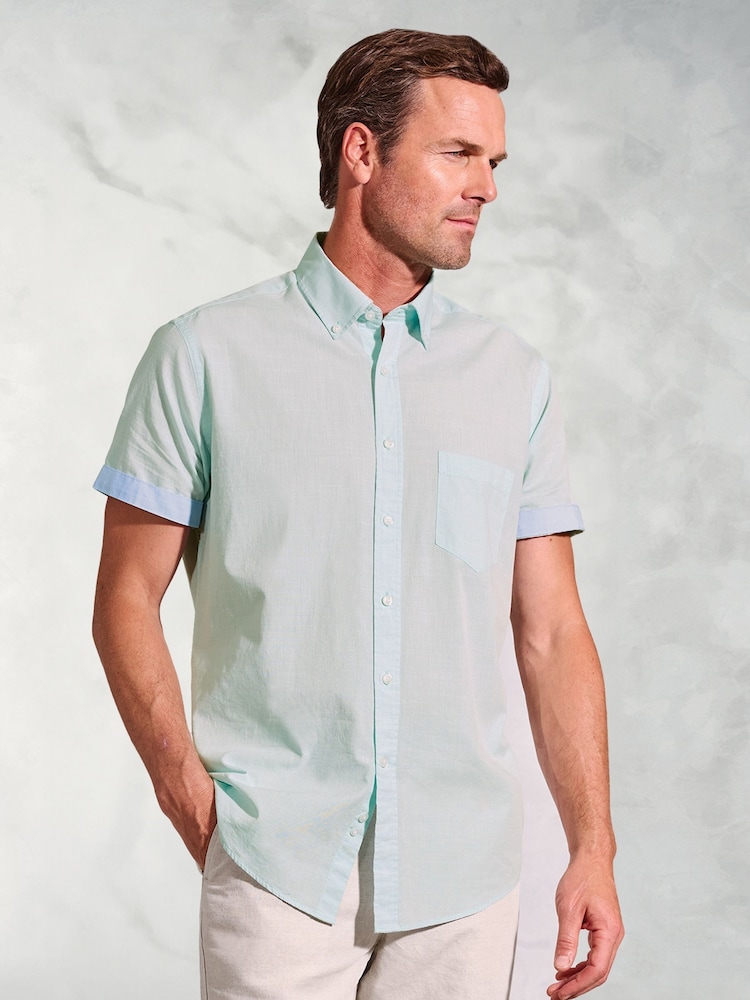 Brook Taverner Textured 100% Cotton Shirt - Изображение 1 из 3